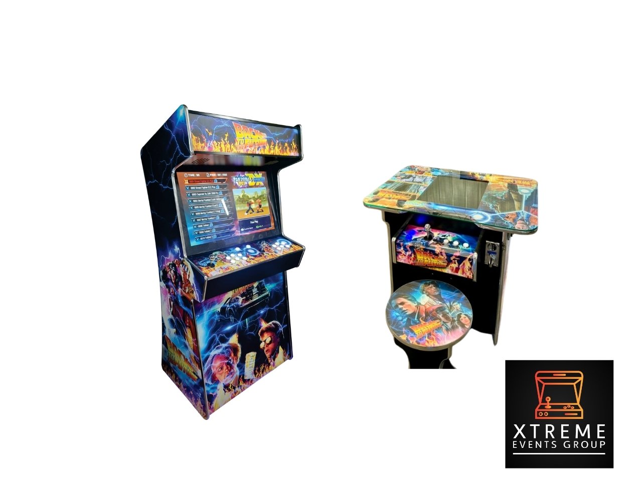 Back To The Future Stand-Up & Cocktail Arcade Machines